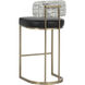 Larissa 37.75 inch Bravo Black / Halton Birch Barstool